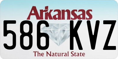 AR license plate 586KVZ