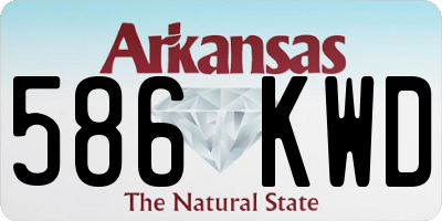 AR license plate 586KWD