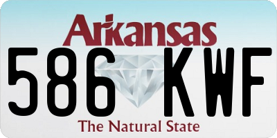 AR license plate 586KWF