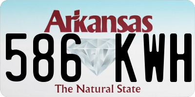 AR license plate 586KWH