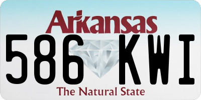 AR license plate 586KWI