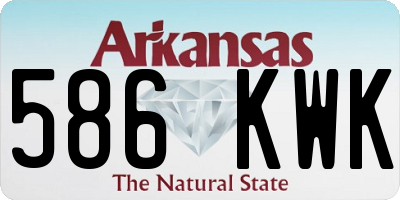 AR license plate 586KWK