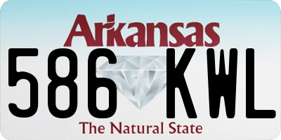 AR license plate 586KWL