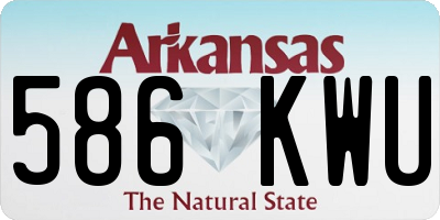 AR license plate 586KWU