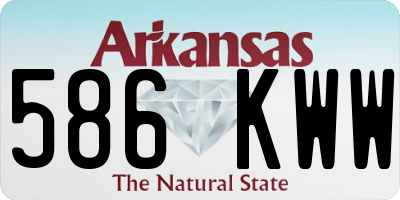 AR license plate 586KWW