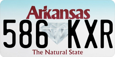 AR license plate 586KXR