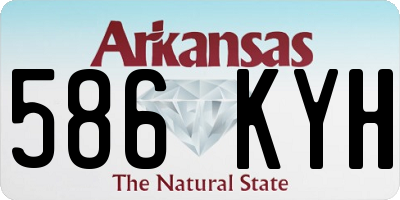 AR license plate 586KYH
