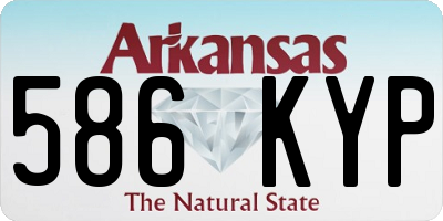 AR license plate 586KYP