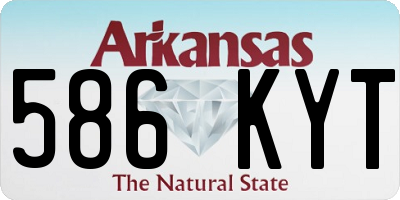 AR license plate 586KYT