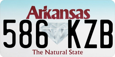 AR license plate 586KZB