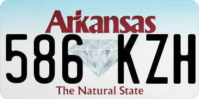 AR license plate 586KZH