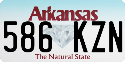 AR license plate 586KZN