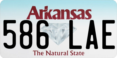 AR license plate 586LAE