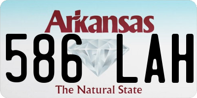 AR license plate 586LAH