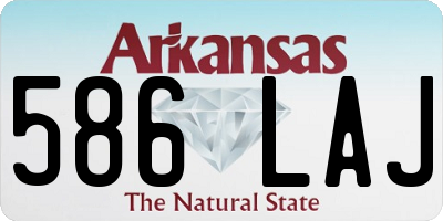 AR license plate 586LAJ