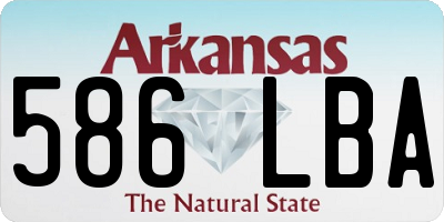 AR license plate 586LBA