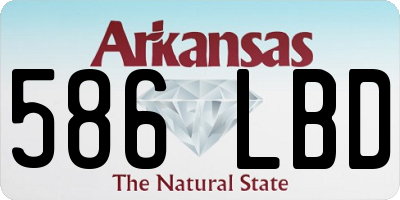 AR license plate 586LBD