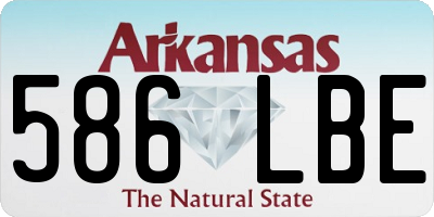 AR license plate 586LBE