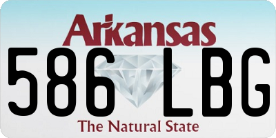 AR license plate 586LBG