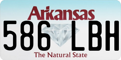 AR license plate 586LBH