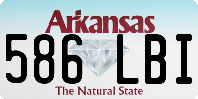 AR license plate 586LBI