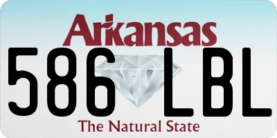 AR license plate 586LBL