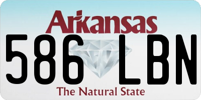 AR license plate 586LBN