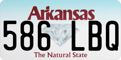 AR license plate 586LBQ