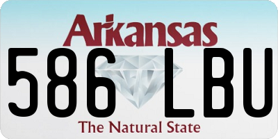 AR license plate 586LBU