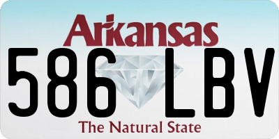 AR license plate 586LBV