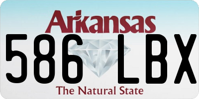AR license plate 586LBX