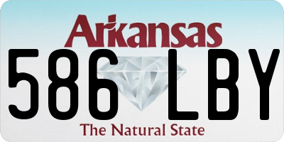 AR license plate 586LBY
