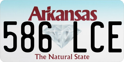 AR license plate 586LCE