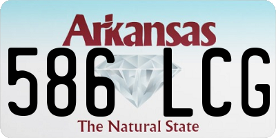 AR license plate 586LCG