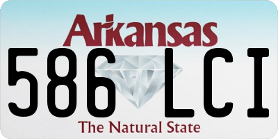AR license plate 586LCI