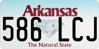 AR license plate 586LCJ