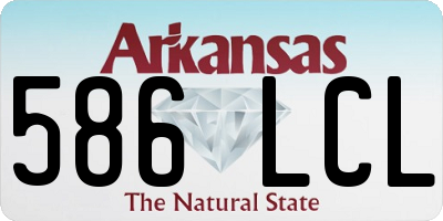 AR license plate 586LCL