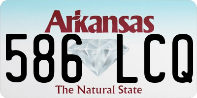 AR license plate 586LCQ