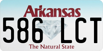 AR license plate 586LCT