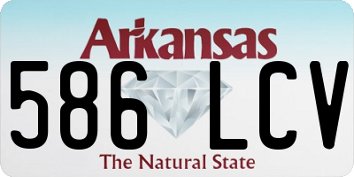 AR license plate 586LCV
