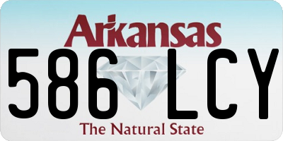 AR license plate 586LCY