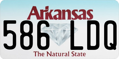 AR license plate 586LDQ