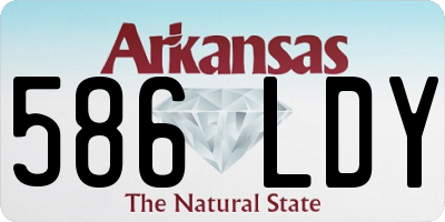 AR license plate 586LDY