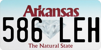 AR license plate 586LEH