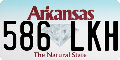 AR license plate 586LKH