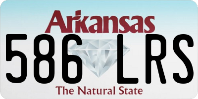 AR license plate 586LRS