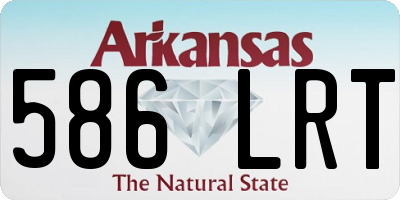 AR license plate 586LRT