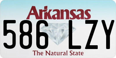 AR license plate 586LZY