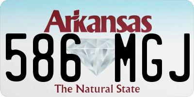 AR license plate 586MGJ
