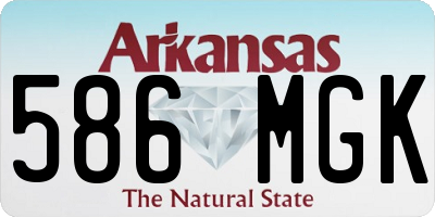AR license plate 586MGK
